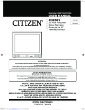 Citizen C32501 User Manual