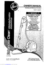 Hoover Enhanced Clean Owner's Manual