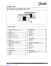 Danfoss ECL Comfort 210 Installation Manual