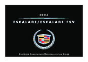 Cadillac 2004 ESCALADE Customer Convenience/Personalization Manual