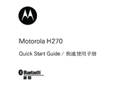 Motorola H270 - Headset - Over-the-ear Quick Start Manual