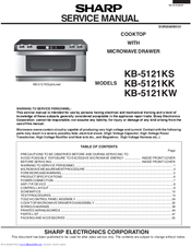Sharp KB5121KW - Microwave Service Manual