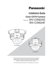 Panasonic WV-CW634S Installation Manual