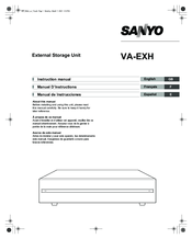 Sanyo VA-EXH Instruction Manual
