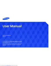 Samsung DB22D-P Manual