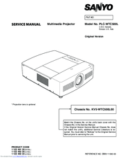 Sanyo PLC-WTC500L Service Manual