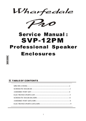 Wharfedale Pro SVP-12PM Service Manual