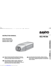Sanyo VCC-P6784 Instruction Manual