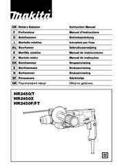 Makita HR2450F/FT Instruction Manual