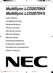 NEC LCD2070VX - MultiSync - 20