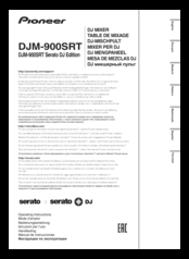 Pioneer DJM-900SRT Operating Instructions Manual
