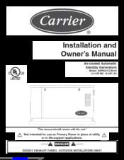 Carrier ASPAX1CCA015 Installation And Owner's Manual