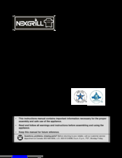 Nexgrill 720-0830PM Owner's Manual