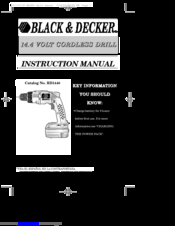Black & Decker RD1440 Instruction Manual