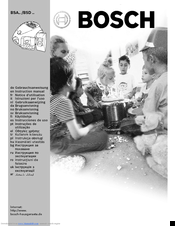 Bosch BSD Series Instruction Manual