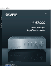 Yamaha A-S2000 - Amplifier Owner's Manual