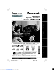 Panasonic PV-D4745S-K Operating Instructions Manual