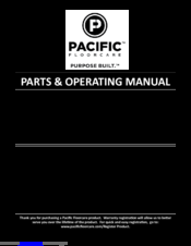 Pacific TE-12 Parts & Operating Manual