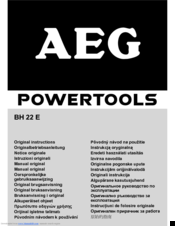 Aeg BH 22 E Original Instructions Manual