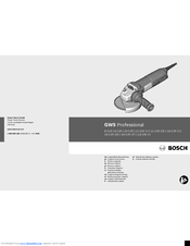 Bosch GWS Professional 8-115 Original Instructions Manual
