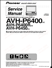 Pioneer avh-p6450r Service Manual