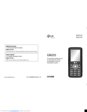 LG GM205 User Manual