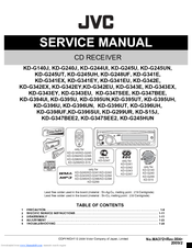 JVC KD-G347SEE Service Manual