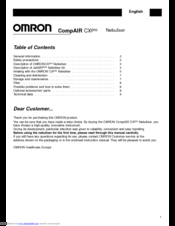 Omron CompAIR CXpro Manual