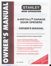 Stanley U-INSTALL Owner's Manual