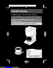 Hamilton Beach HDC700B-CE Use & Care Manual