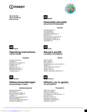 Indesit RA 24 series Operating Instructions Manual