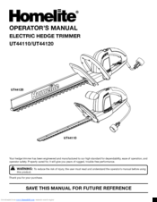 Homelite UT4410 Operator's Manual