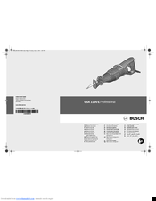 Bosch GSA 1100 E Professional Original Instructions Manual