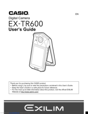 Casio EX-TR600 User Manual