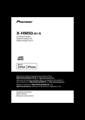 Pioneer X-HM50-K Operating Instructions Manual