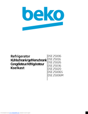 Beko DSE 25036 User Manual