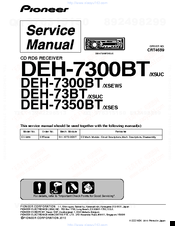 Pioneer DEH-7300BT Service Manual