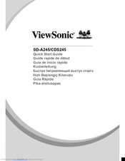 ViewSonic SD-A245 Quick Start Manual