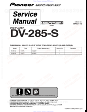 Pioneer DV-285-S Service Manual