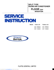 Fujitsu AG * V14LAC Series Service Instruction