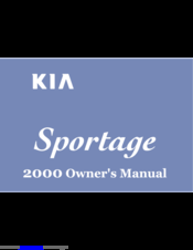 Kia 2000 Sportage Owner's Manual