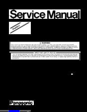 Panasonic TC-L37E5-1 Service Manual