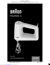 Braun MultiMix 3 Manual