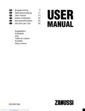 Zanussi ZES3921IBA User Manual