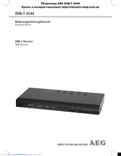 AEG DVB-T 4544 Instruction Manual