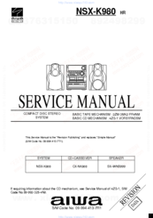 aiwa CX-NK980 Service Manual