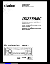 Clarion DXZ1SSMC Owner's Manual