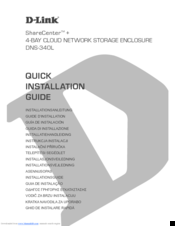 D-Link ShareCenterTM + DNS-340L Quick Installation Manual