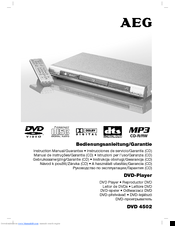 Aeg DVD 4502 Instruction Manual