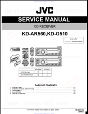 JVC KD-AR560 Service Manual